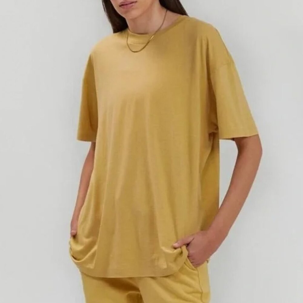 Girlfriend Collective Everyone Crew Neck Short Sleeve Oversized Tee